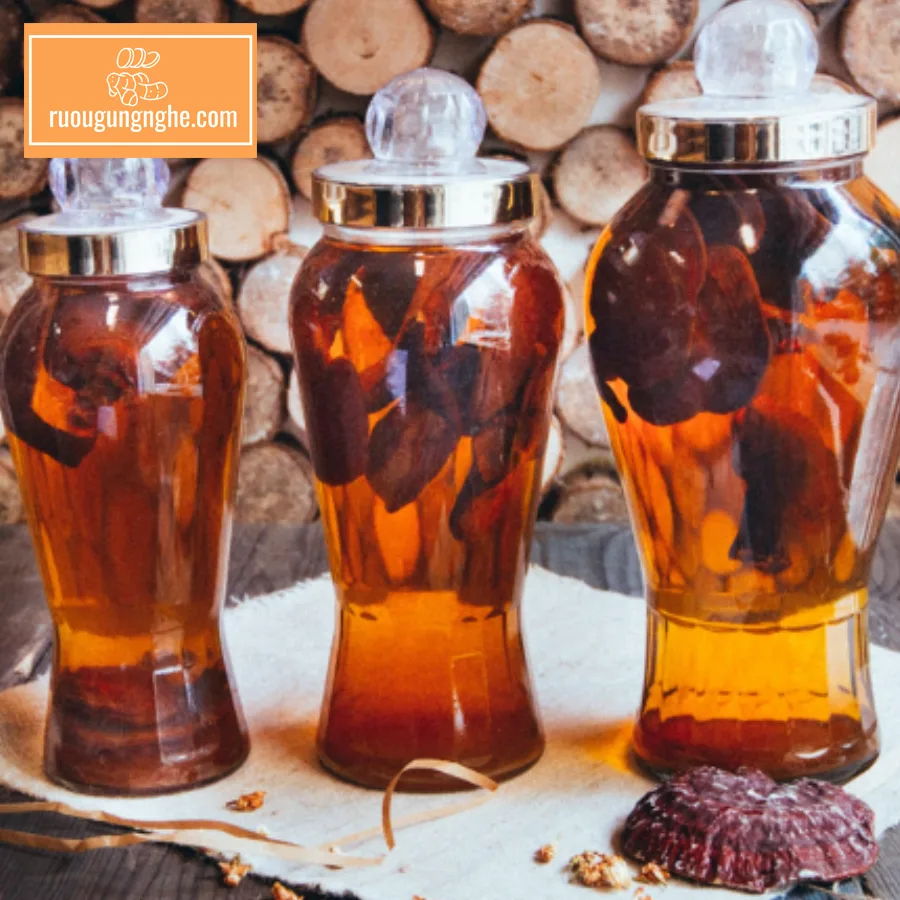 Nấm lim xanh ngâm rượu rất tốt cho hệ tiêu hoá