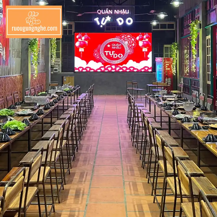 Menu đặc sắc tại quán nhậu Hồ Tây